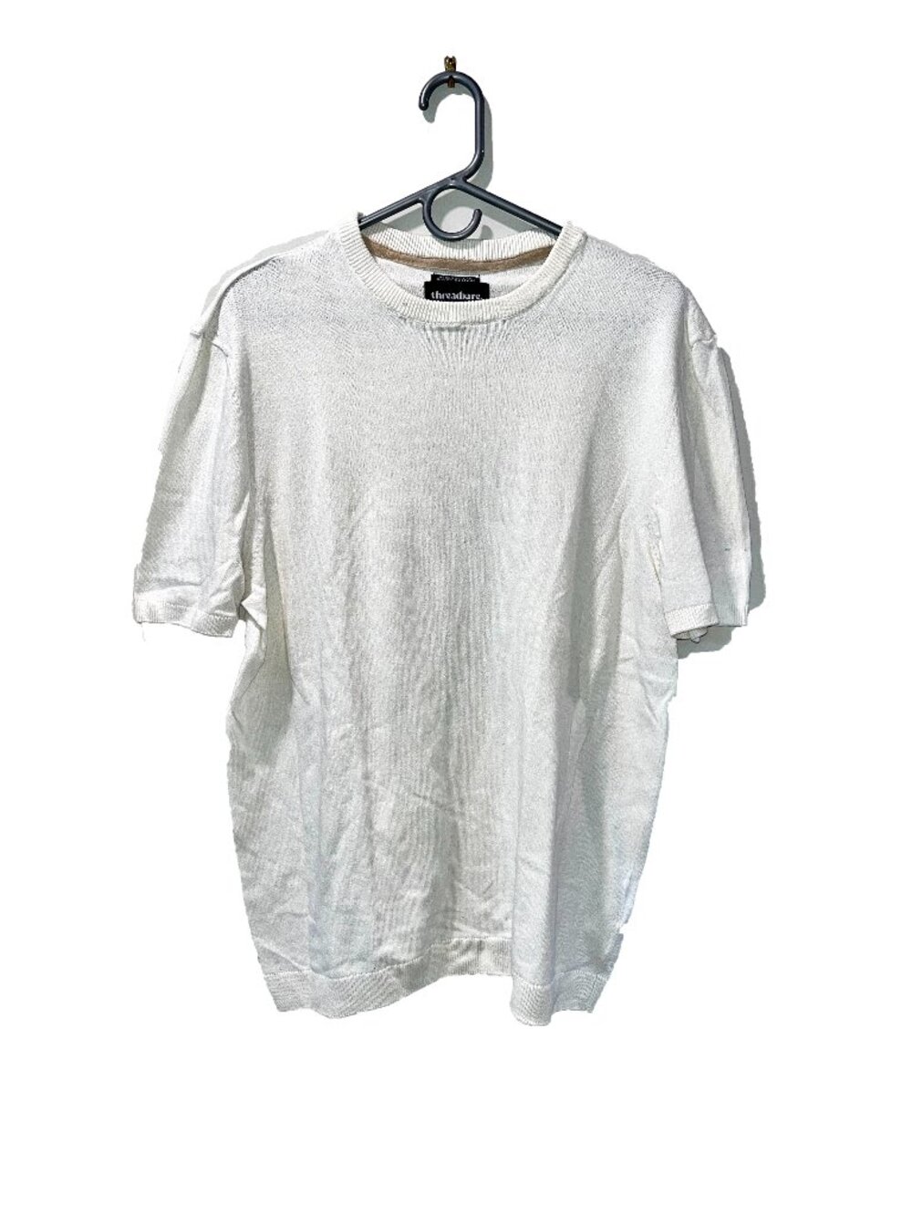 Threadbare Knit T-shirt White Size L
